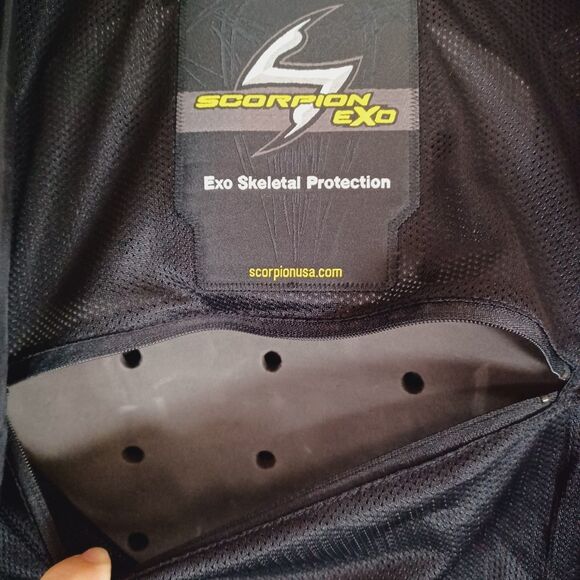 Scorpion Exo Jacket Womens XL Get Stung Water Resistant Motorcycle Armor Style - Picture 12 of 15